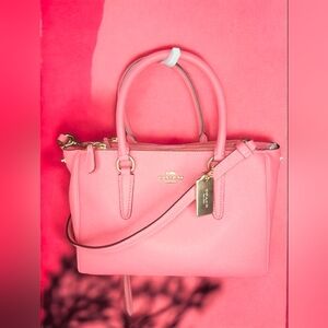Coach Mini Surrey Carryall In Petal Pink